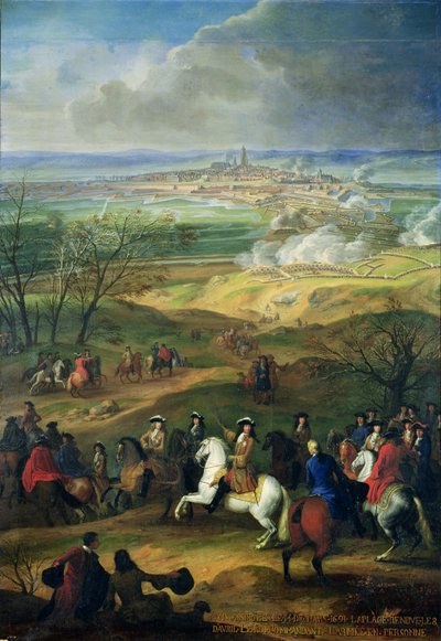 Le siège de Mons par Louis XIV (1638-1715) 9 avril 1691 - French School